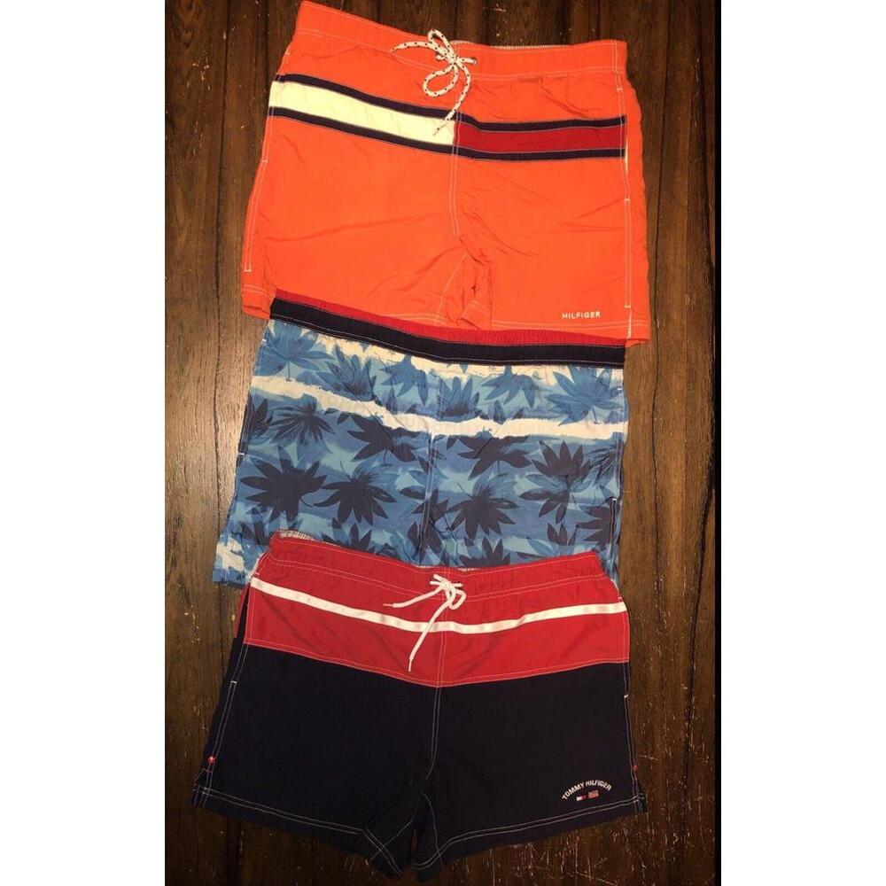 Vintage Tommy Hilfiger Swim Trunks Lot of 3 Men’s Size Large
